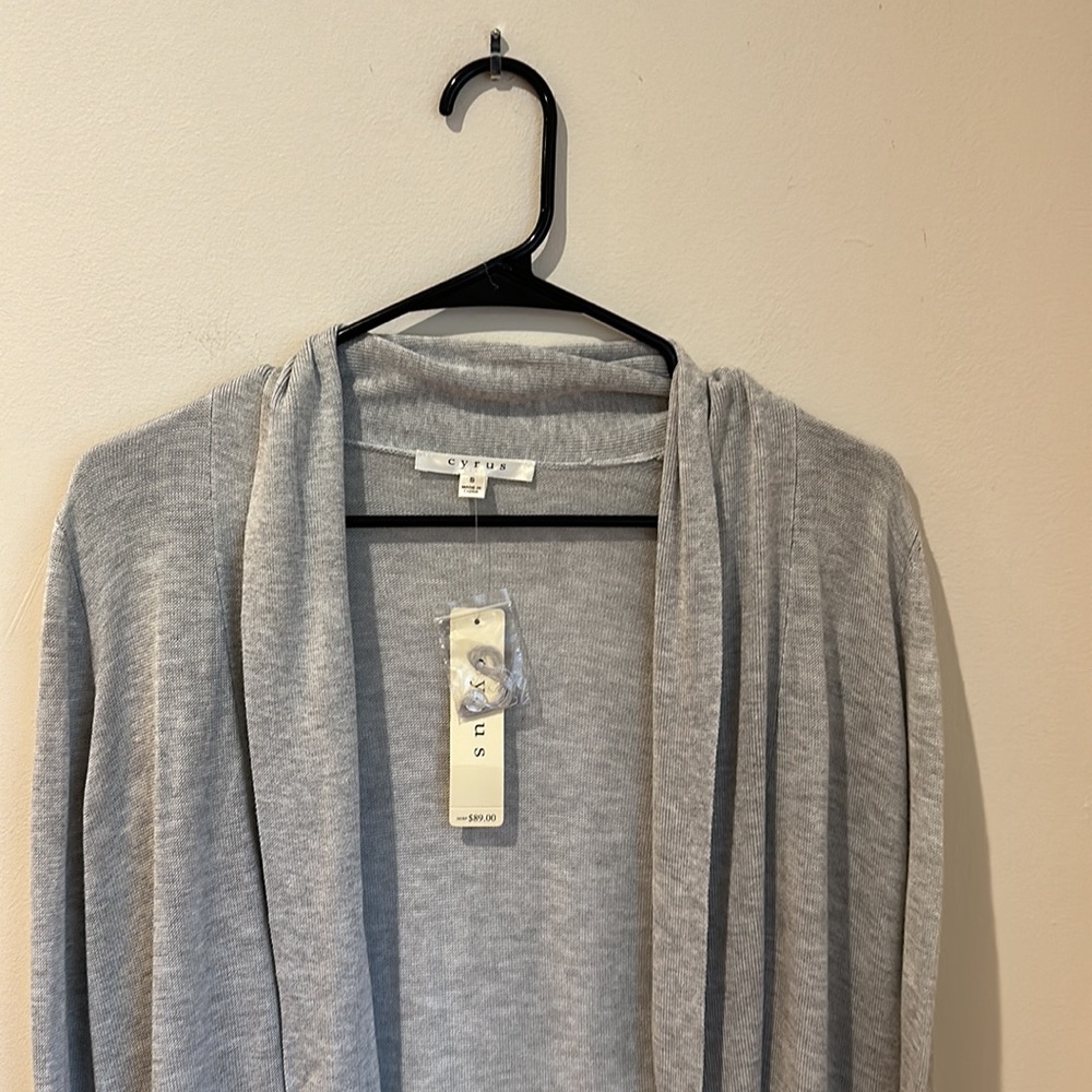 Cyrus NWT Women’s Grey Sweater Size S